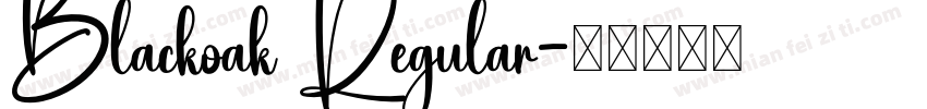 Blackoak Regular字体转换
